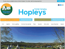 Tablet Screenshot of hopleyscamping.co.uk